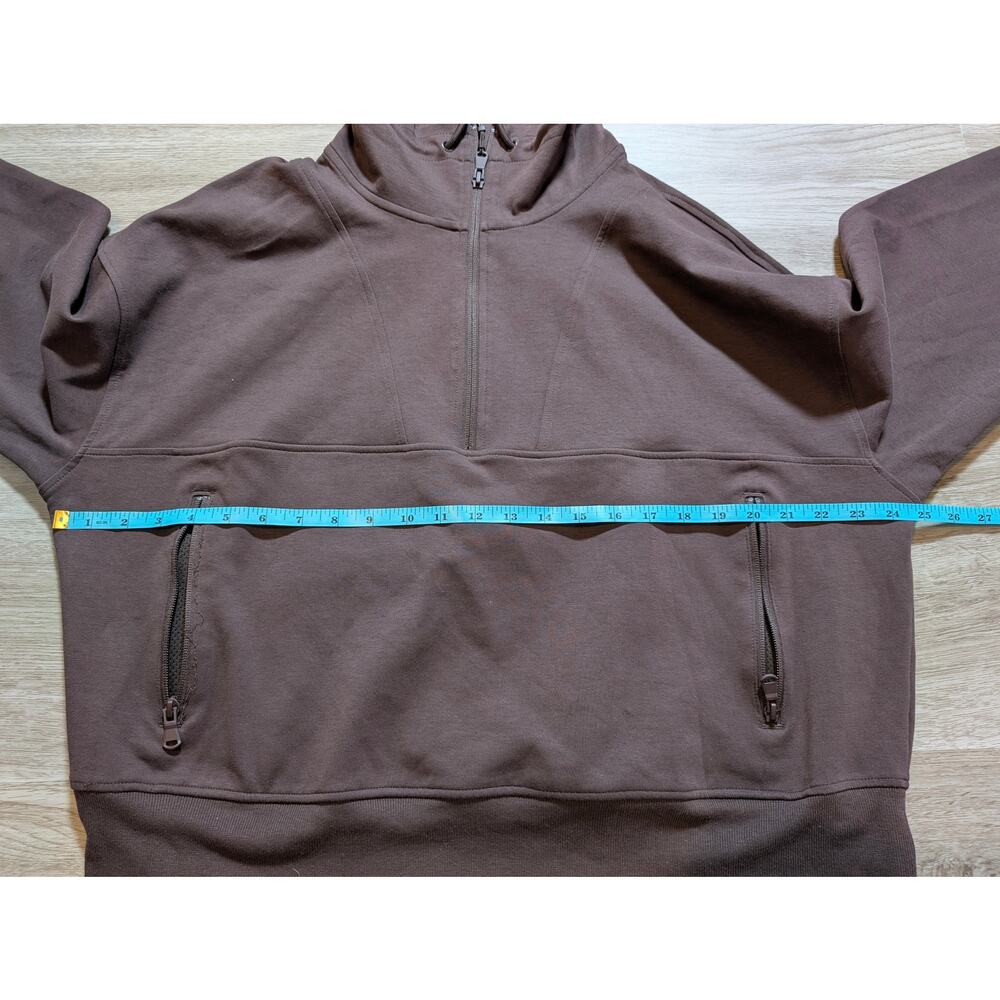 Old Navy Active Womens 2X Brown Dynamic Fleece Quarter Zip Pullover Sweatshirt - Picture 7 of 7